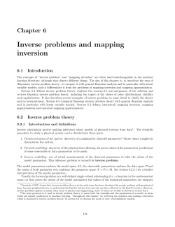 Inverse problems and mapping inversion