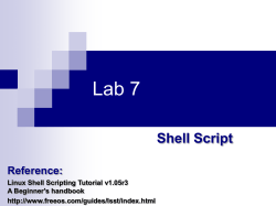 Shell Script 1