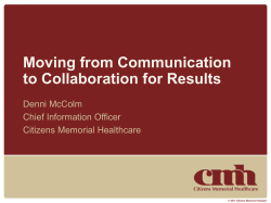 Presentation Slides - National Rural Health Resource Center