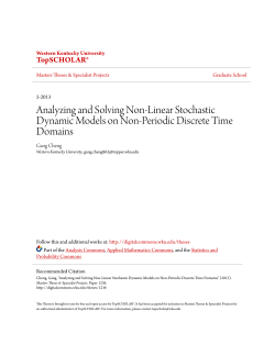 Analyzing and Solving Non-Linear Stochastic Dynamic Models on
