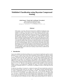 Multilabel Classification using Bayesian Compressed