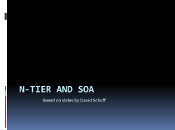 N Tier and SOA - Temple Fox MIS
