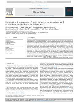Inadequate risk assessments &ndash; A study on worst