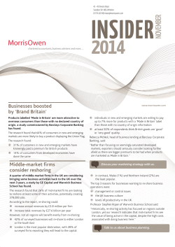 Middle-market firms consider reshoring Businesses boosted by