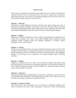 Food Fact Fun is a travel show series that encourages the true