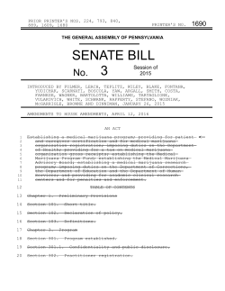 Senate Bill 3 - Medical Marijuana ProCon.org
