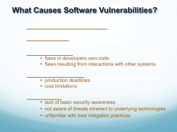 Know your environment! Follow sound software engineering