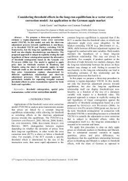 Considering threshold effects in the long