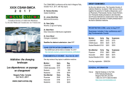 the 2017 CSAM Conference Program