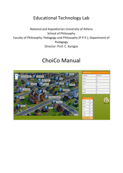 ChoiCo Manual - Educational Technology Lab