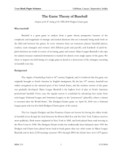 The Game Theory of Baseball - Faculty Directory | Berkeley-Haas