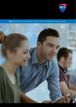 acs core body of knowledge for ict professionals (cbok)