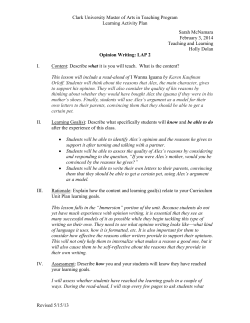 Lesson 2 - WordPress @ Clark U