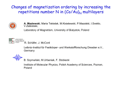 Changes of magnetization ordering by increasing the repetitions