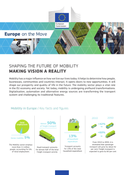 Factsheet: Europe on the Move