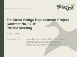 5 th Street Bridge Replacement Project Contract