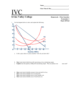 Economics 1 P-Searcher Homework Page 1 Irvine Valley College