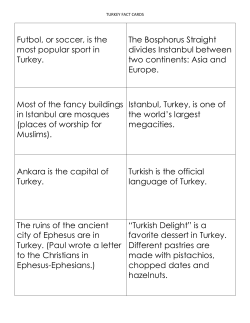 Futbol, or soccer, is the most popular sport in Turkey. The Bosphorus