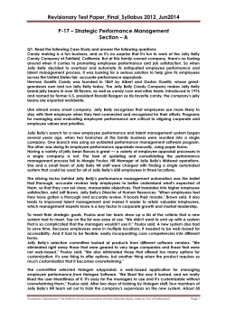 Paper-17: Strategic Performance Management