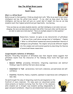 How The Gifted Brain Learns By David Sousa