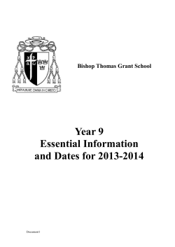 Homework Timetable &ndash; 9Y Band