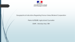 Ambassade de France en Turquie Service &Eacute;conomique d`ANKARA