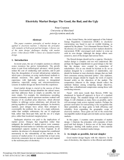 Electricity Market Design: The Good, the Bad, and