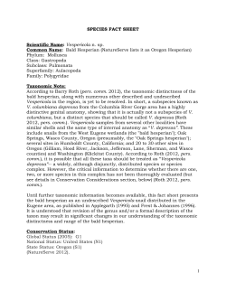 species fact sheet - USDA Forest Service