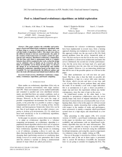 Pool vs. Island Based Evolutionary Algorithms: An Initial