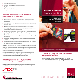 Future-oriented payment solution