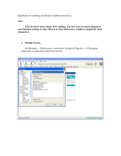Steps to enable JavaScript in different browsers
