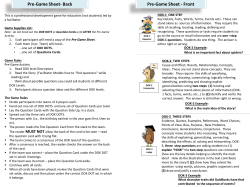 Game Cards Grade 5 Sample