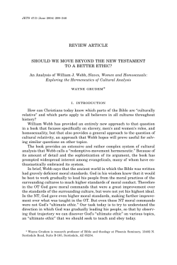 REVIEW ARTICLE SHOULD WE MOVE BEYOND THE NEW