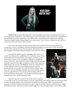 Kristin Tracy - Tilton Sports Center