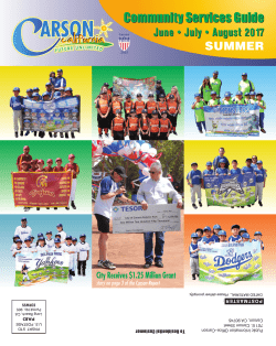 Community Services Guide - City of Carson, California