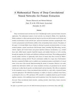 A Mathematical Theory of Deep Convolutional Neural Networks for