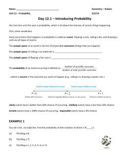 12.1 - Introducing Probability