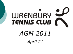 Wrenbury Tennis Club AGM 2009