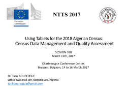 NTTS 2017 presentation