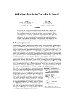 Which Space Partitioning Tree to Use for Search?