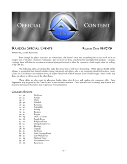 Random Special Events