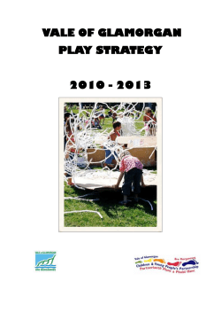 play strategy 2010-2013 - Vale of Glamorgan Council