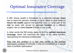 Optimal Insurance Coverage
