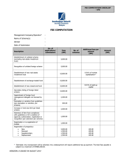 fee computation checklist