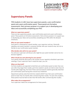 PhD students in LAEL have two supervisory