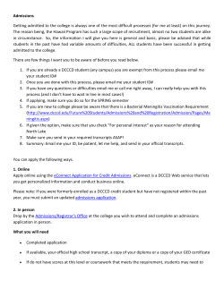 Admissions Getting admitted to the college is always one of the most