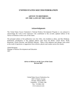 united states soccer federation - Massachusetts State Referee