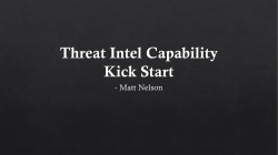 Threat Intel (TI)