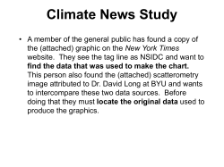 Climate News Study Instructions