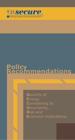 Security of Energy Considering its Uncertainty, Risk and Economic